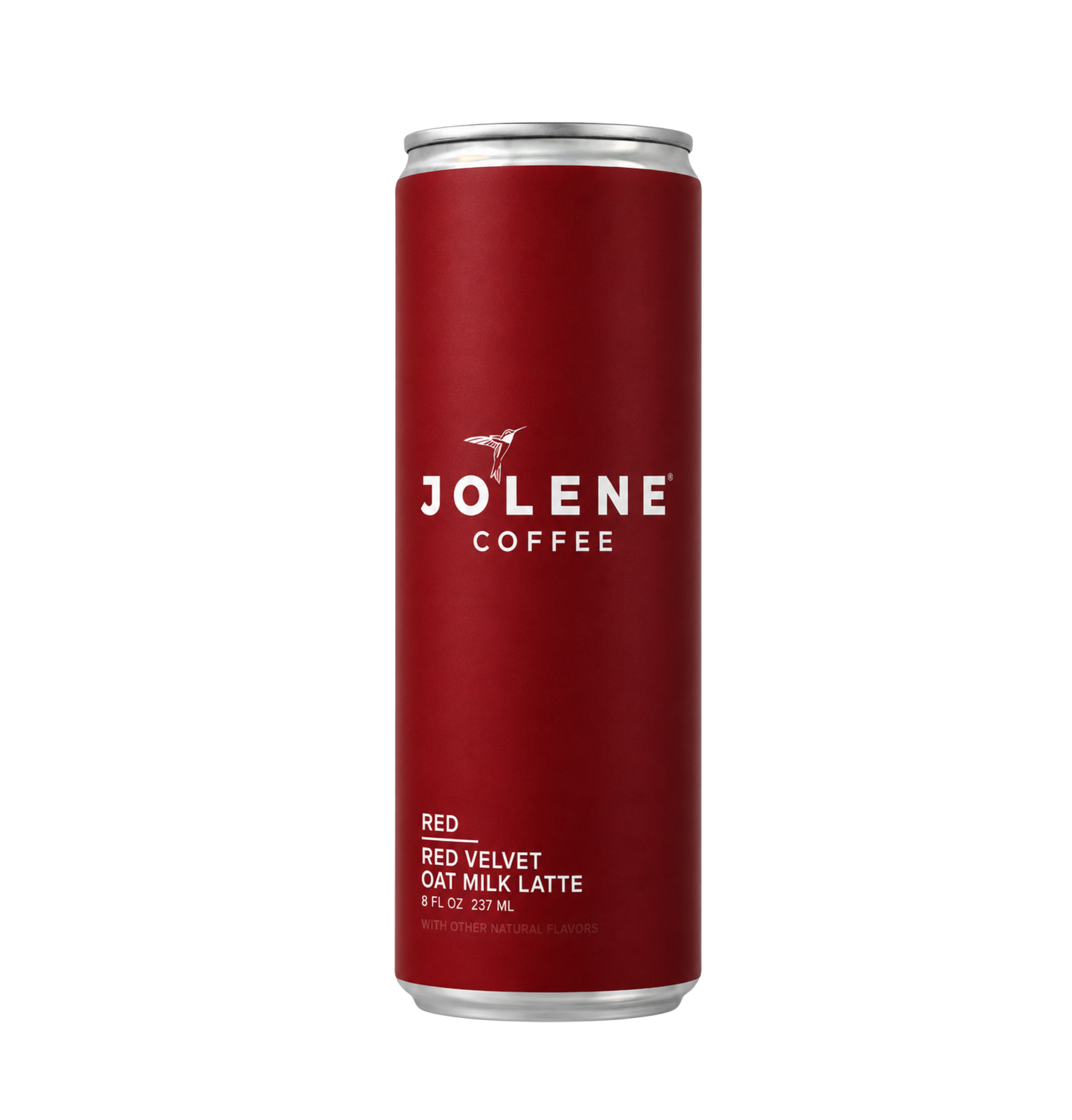 Jolene Red: Red Velvet Oat Milk Latte